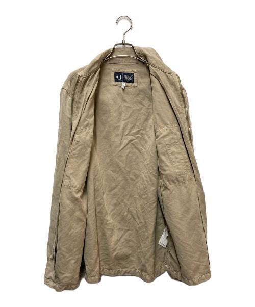 ARMANI JEANS（アルマーニジーンズ）ARMANI JEANS (アルマーニジーンズ) ミリタリージャケット ベージュ サイズ:USA32の古着・服飾アイテム