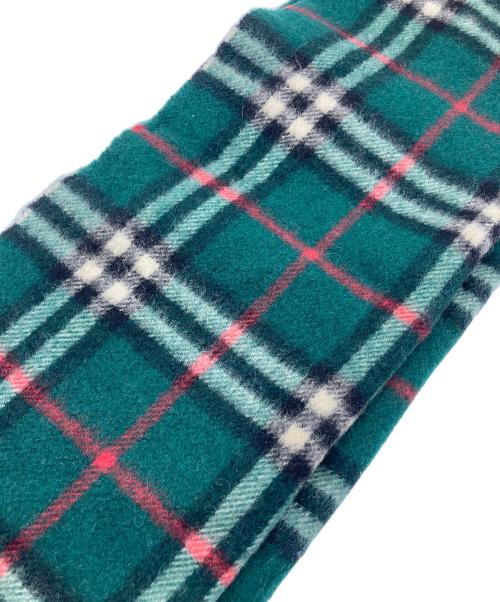 Burberry's（バーバリー）Burberry's (バーバリーズ) カシミヤマフラー グリーンの古着・服飾アイテム