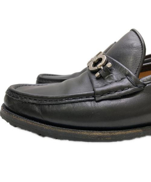 Salvatore Ferragamo（サルヴァトーレ フェラガモ）Salvatore Ferragamo (サルヴァトーレ フェラガモ) ガンチーニローファー ブラック サイズ:７の古着・服飾アイテム