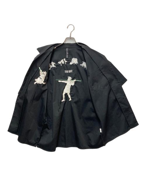 THUG WAY（サグウェイ）THUG WAY (サグウェイ) SEEQ (シーク) 開襟シャツ ブラック サイズ:XLの古着・服飾アイテム