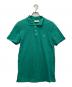 maison kitsune（メゾンキツネ）の古着「鹿の子 刺繍パッチ ポロシャツ」｜グリーン