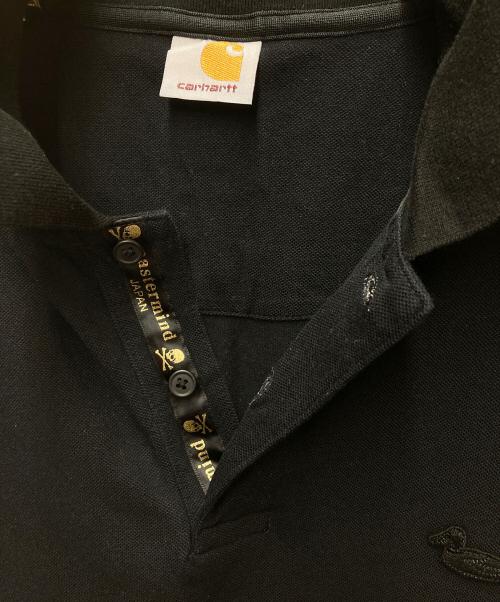 CarHartt（カーハート）CarHartt (カーハート) Mastermind JAPAN (マスターマインド ジャパン) ポロシャツ ブラック サイズ:Lの古着・服飾アイテム