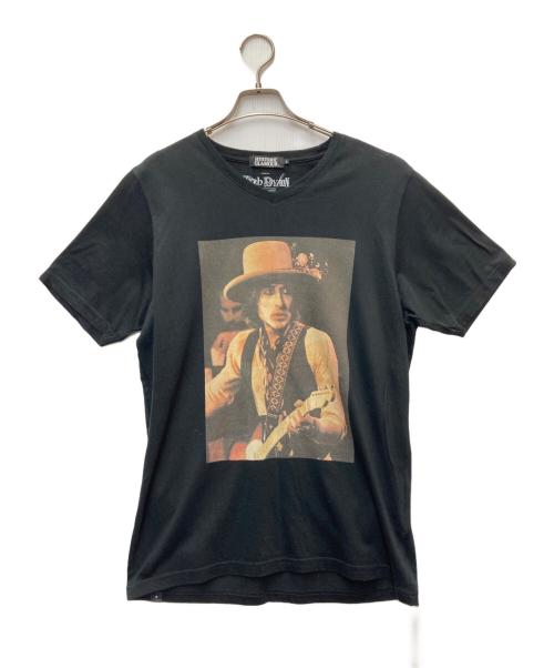 Hysteric Glamour（ヒステリックグラマー）Hysteric Glamour (ヒステリックグラマー) BobDylanプリントTシャツ ブラック サイズ:Lの古着・服飾アイテム