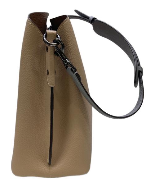 COACH（コーチ）COACH (コーチ) ウィロウショルダーバッグ カラーブロック ベージュ×グレーの古着・服飾アイテム