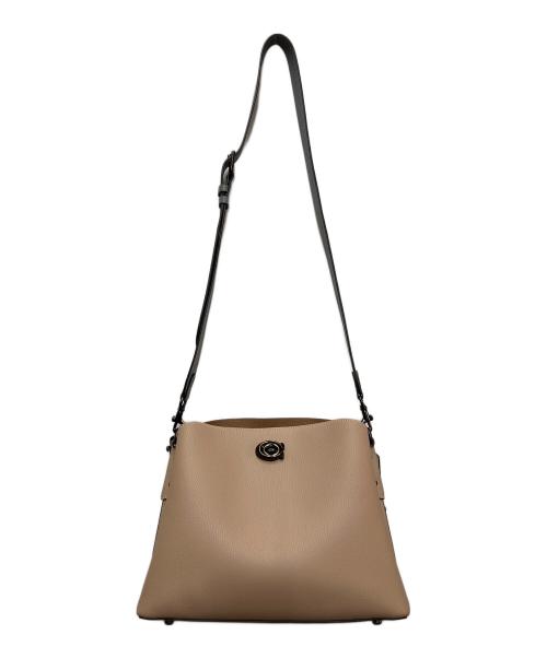 COACH（コーチ）COACH (コーチ) ウィロウショルダーバッグ カラーブロック ベージュ×グレーの古着・服飾アイテム