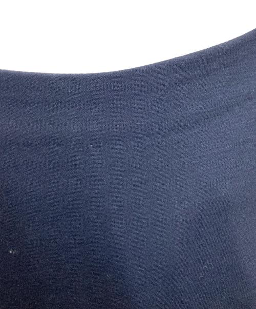 BLUE LABEL CRESTBRIDGE（ブルーレーベルクレストブリッジ）BLUE LABEL CRESTBRIDGE (ブルーレーベルクレストブリッジ) バックリボン半袖ブラウス ネイビー サイズ:38の古着・服飾アイテム