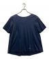 BLUE LABEL CRESTBRIDGE（ブルーレーベルクレストブリッジ）の古着「バックリボン半袖ブラウス」｜ネイビー