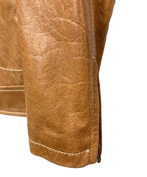 MINIMUM（ミニマム）MINIMUM (ミニマム) レザージャケット ブラウン サイズ:Mの古着・服飾アイテム