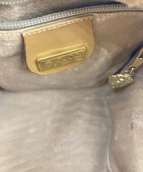 GUCCI（グッチ）GUCCI (グッチ) オールド　グッチ　ショルダーバッグ ホワイト×ベージュの古着・服飾アイテム