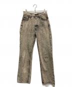 Sea Room lynnシールームリン）の古着「ストレートデニムパンツ」｜ブラウン