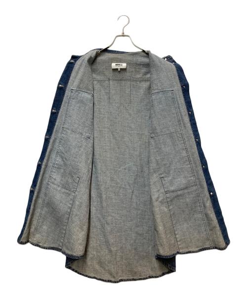 MM6 Maison Margiela（エムエムシックスメゾンマルジェラ）MM6 Maison Margiela (エムエムシックスメゾンマルジェラ) ロングデニムカバーオール インディゴ サイズ:38の古着・服飾アイテム