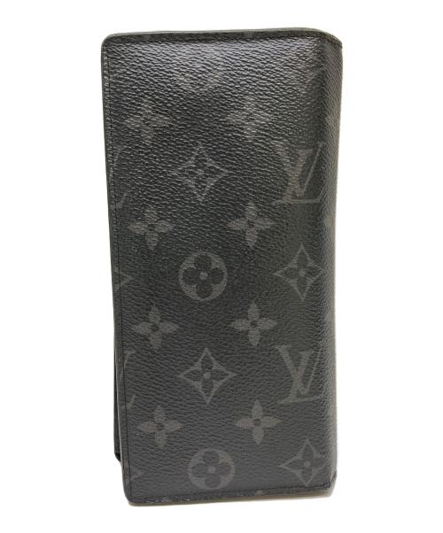 LOUIS VUITTON（ルイ ヴィトン）LOUIS VUITTON (ルイ ヴィトン) モノグラム・エクリプス ポルトフォイユ ブラザ ブラックの古着・服飾アイテム