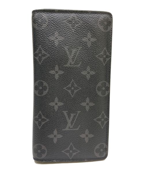 LOUIS VUITTON（ルイ ヴィトン）LOUIS VUITTON (ルイ ヴィトン) モノグラム・エクリプス ポルトフォイユ ブラザ ブラックの古着・服飾アイテム