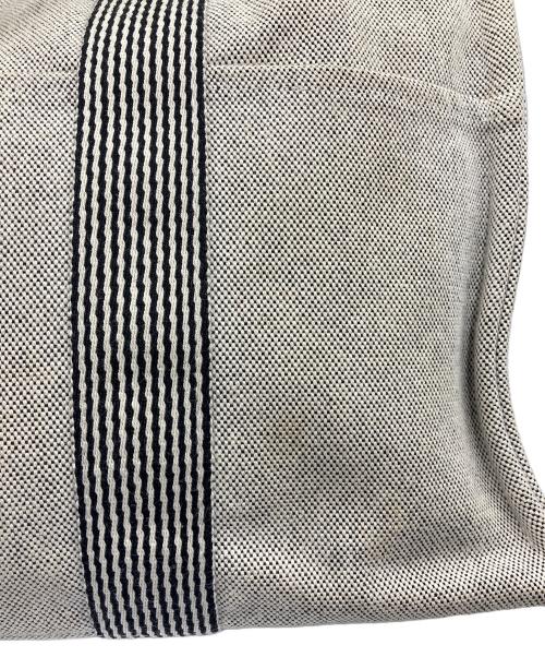 HERMES（エルメス）HERMES (エルメス) キャンバスハンドバッグ ニューフールトゥMM グレーの古着・服飾アイテム