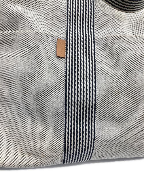 HERMES（エルメス）HERMES (エルメス) キャンバスハンドバッグ ニューフールトゥMM グレーの古着・服飾アイテム
