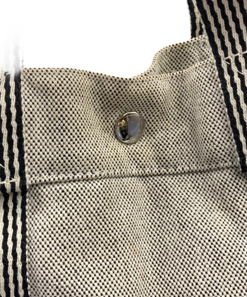 HERMES（エルメス）HERMES (エルメス) キャンバスハンドバッグ ニューフールトゥMM グレーの古着・服飾アイテム