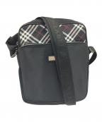 BURBERRY BLACK LABELバーバリーブラックレーベル）の古着「ナイロンショルダーバッグ」｜ブラック