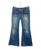 Hysteric Glamourヒステリックグラマー）の古着「ブッシュフレアデニムパンツ」｜ブルー