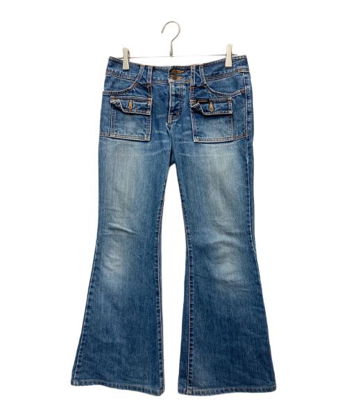 Hysteric Glamour（ヒステリックグラマー）Hysteric Glamour (ヒステリックグラマー) ブッシュフレアデニムパンツ ブルー サイズ:Sの古着・服飾アイテム