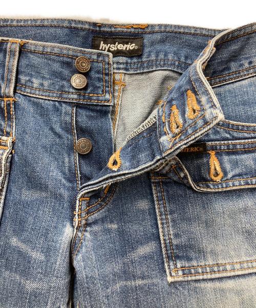 Hysteric Glamour（ヒステリックグラマー）Hysteric Glamour (ヒステリックグラマー) ブッシュフレアデニムパンツ ブルー サイズ:Sの古着・服飾アイテム