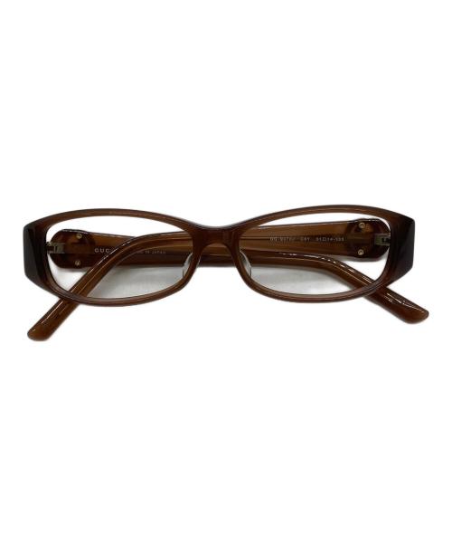 GUCCI（グッチ）GUCCI (グッチ) 眼鏡フレーム ブラウン サイズ:51□14-135の古着・服飾アイテム