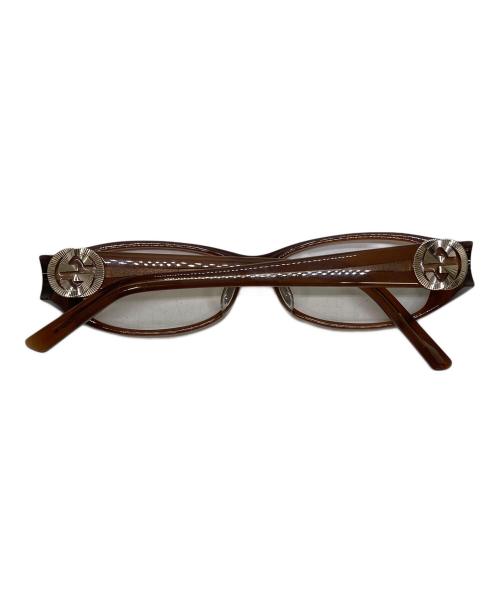 GUCCI（グッチ）GUCCI (グッチ) 眼鏡フレーム ブラウン サイズ:51□14-135の古着・服飾アイテム