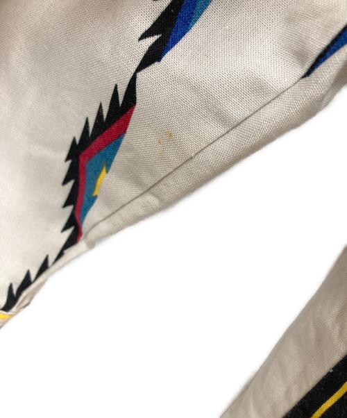 Wrangler（ラングラー）Wrangler (ラングラー) ネイティブモチーフウエスタンシャツ ベージュ×ブルー サイズ:XLの古着・服飾アイテム