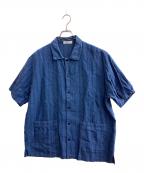 confectコンフェクト）の古着「リネンシャツ」｜ネイビー
