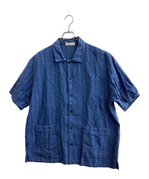 confect（コンフェクト）confect (コンフェクト) リネンシャツ ネイビー サイズ:3の古着・服飾アイテム
