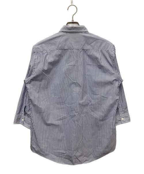 BURBERRY BLACK LABEL（バーバリーブラックレーベル）BURBERRY BLACK LABEL (バーバリーブラックレーベル) プルオーバーシャツ ブルー×オレンジ サイズ:2の古着・服飾アイテム