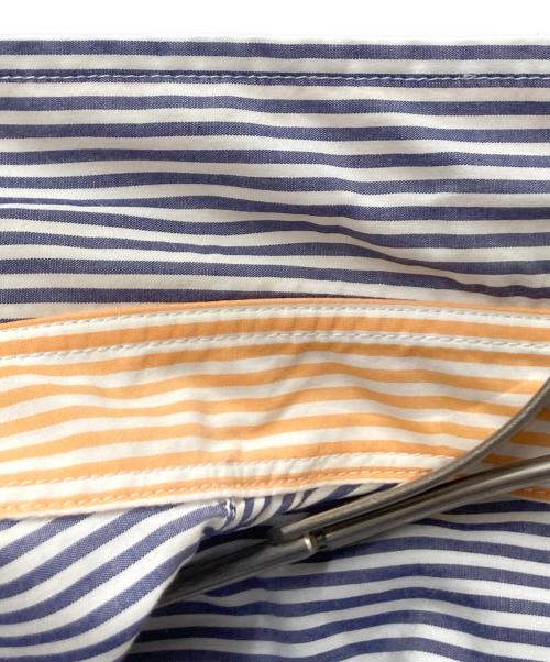 BURBERRY BLACK LABEL（バーバリーブラックレーベル）BURBERRY BLACK LABEL (バーバリーブラックレーベル) プルオーバーシャツ ブルー×オレンジ サイズ:2の古着・服飾アイテム