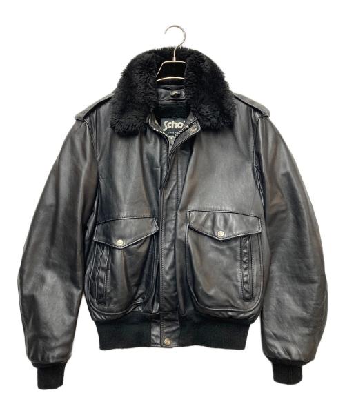Schott（ショット）Schott (ショット) G-1レザーフライトジャケット ブラック サイズ:40の古着・服飾アイテム