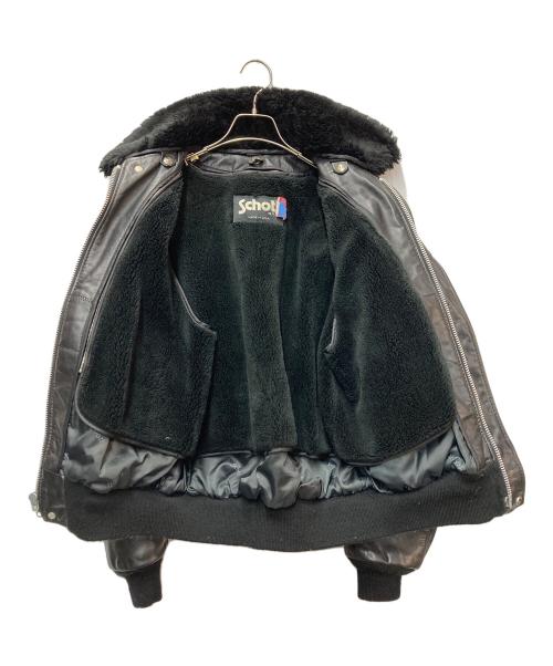 Schott（ショット）Schott (ショット) G-1レザーフライトジャケット ブラック サイズ:40の古着・服飾アイテム