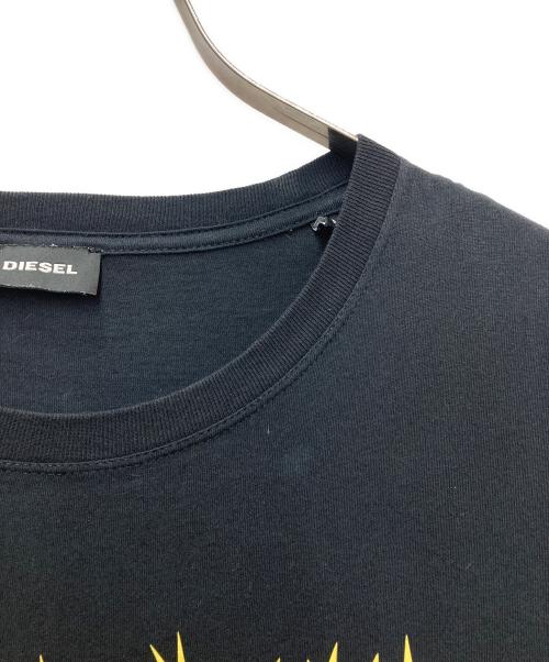 DIESEL（ディーゼル）DIESEL (ディーゼル) プリントTシャツ ブラック サイズ:Mの古着・服飾アイテム