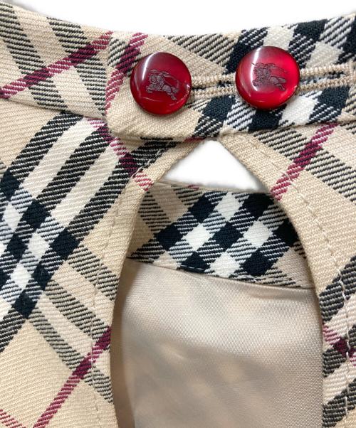 BURBERRY BLUE LABEL（バーバリーロンドンブルーレーベル）BURBERRY BLUE LABEL (バーバリーロンドンブルーレーベル) ノースリーブ・キャミソールワンピース ベージュ サイズ:36の古着・服飾アイテム