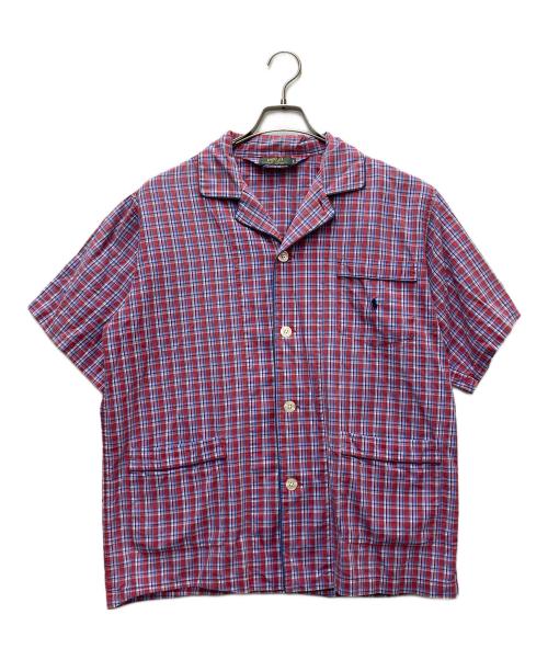 POLO RALPH LAUREN（ポロ・ラルフローレン）POLO RALPH LAUREN (ポロ・ラルフローレン) チェックパジャマシャツ レッド×ブルー サイズ:Lの古着・服飾アイテム