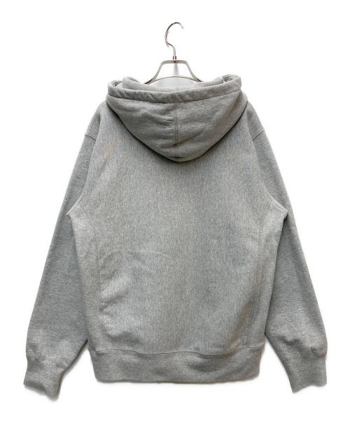 SUPREME（シュプリーム）SUPREME (シュプリーム) BOX LOGO HOODED SWEATSHIRT グレー×オレンジ サイズ:Mの古着・服飾アイテム