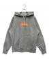 SUPREME（シュプリーム）の古着「BOX LOGO HOODED SWEATSHIRT」｜グレー×オレンジ