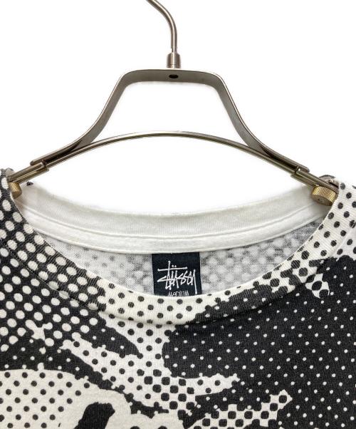 stussy（ステューシー）stussy (ステューシー) WORLD TOUR TEE ホワイト×ブラック サイズ:Mの古着・服飾アイテム