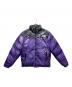 THE NORTH FACE（ザ ノース フェイス）の古着「Trompe Loeil Printed Nuptse Jacket（トロンプル イユ プリンティド ヌプシ ダウンジャケット）」｜ブラック×パープル