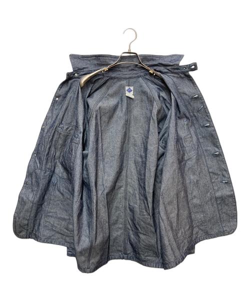 POST O'ALLS（ポストオーバーオールズ）POST O'ALLS (ポストオーバーオールズ) デニムカバーオール ブルー サイズ:Mの古着・服飾アイテム