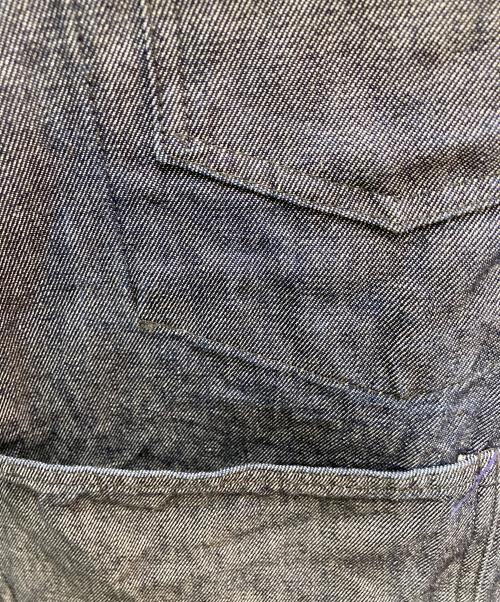 POST O'ALLS（ポストオーバーオールズ）POST O'ALLS (ポストオーバーオールズ) デニムカバーオール ブルー サイズ:Mの古着・服飾アイテム