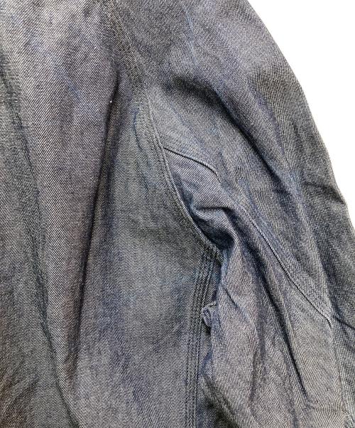 POST O'ALLS（ポストオーバーオールズ）POST O'ALLS (ポストオーバーオールズ) デニムカバーオール ブルー サイズ:Mの古着・服飾アイテム