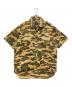 A BATHING APE（ア ベイシング エイプ）の古着「半袖ミリタリーシャツ」｜ベージュ×カーキ