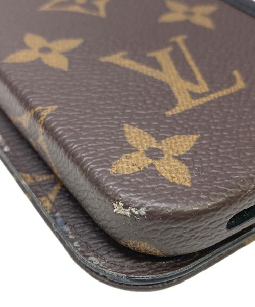 LOUIS VUITTON（ルイ ヴィトン）LOUIS VUITTON (ルイ ヴィトン) IPHONE 15 PRO・フォリオ　モノグラム ブラウンの古着・服飾アイテム