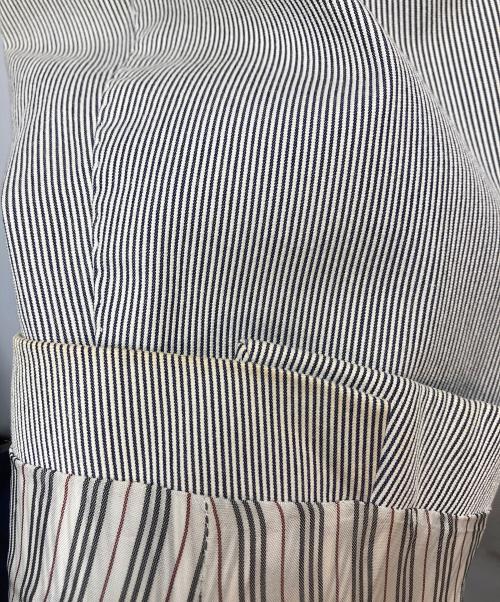 BURBERRY BLACK LABEL（バーバリーブラックレーベル）BURBERRY BLACK LABEL (バーバリーブラックレーベル) テーラードジャケット ホワイト×ブラック サイズ:LLの古着・服飾アイテム