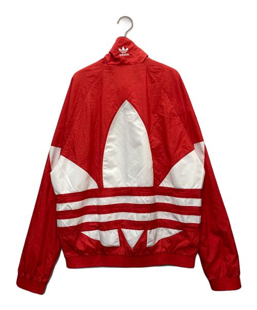 adidas（アディダス）adidas (アディダス) BIG TREFOIL TRACK TOP レッド×ホワイト サイズ:Oの古着・服飾アイテム