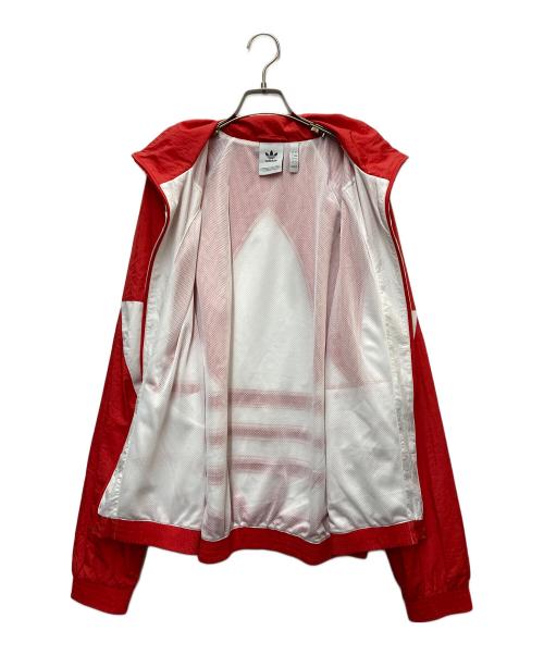 adidas（アディダス）adidas (アディダス) BIG TREFOIL TRACK TOP レッド×ホワイト サイズ:Oの古着・服飾アイテム