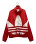 adidas（アディダス）の古着「BIG TREFOIL TRACK TOP」｜レッド×ホワイト