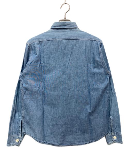 SUGAR CANE（シュガーケーン）SUGAR CANE (シュガーケーン) BLUE CHAMBRAY L/S WORK SHIRTS ブルー サイズ:SMALL 14-14 1/2の古着・服飾アイテム
